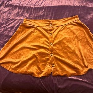 SHEIN faux velvet burnt orange skirt size 2x